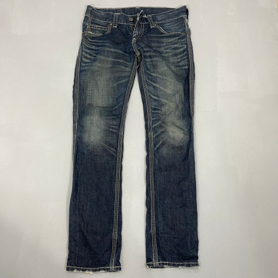 Size 34x32 Levis 501 Zipper Fly Jeans Faded Mid Wash - Etsy