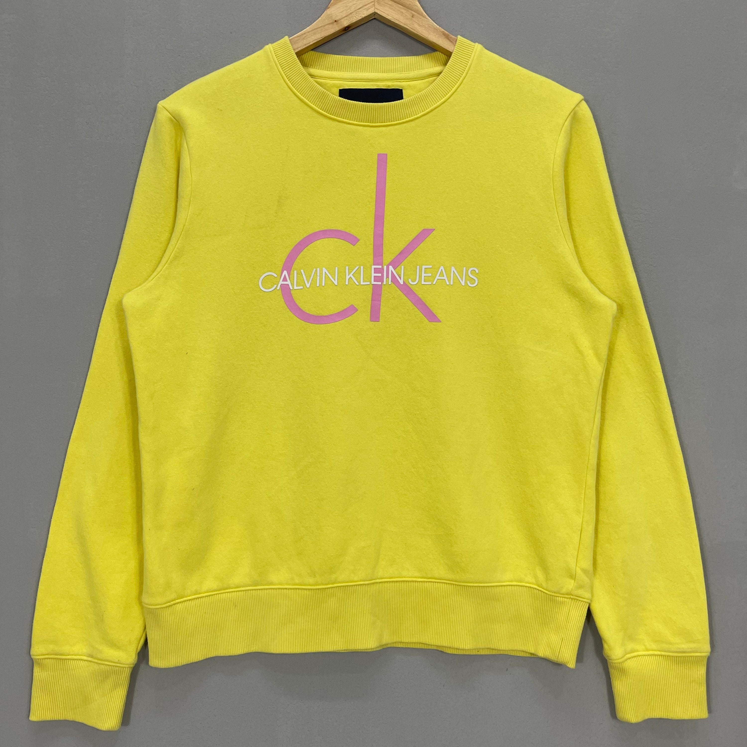 Calvin Klein Jeans Sweatshirt Yellow Color Size M Calvin Klein - Etsy Sweden