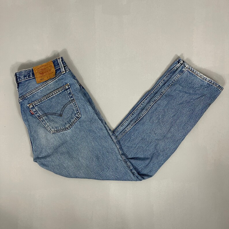 Taglia 32x30 Levi's 501 Button Fly Jeans Faded Light Wash | Etsy Italia
