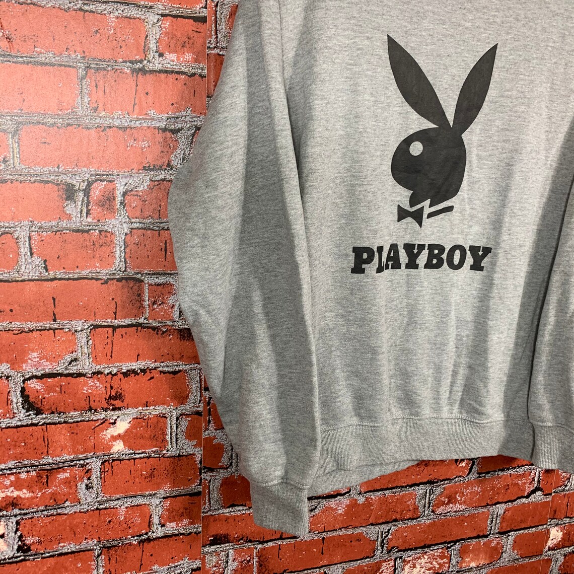 Vintage Playboy Sweatshirt Jumper Pullover Crewneck Big Logo Etsy