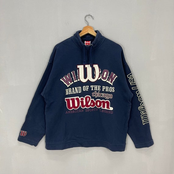 Wilson Sudadera Wilson Chicago USA Pullover Big Logo Spellout | Etsy México
