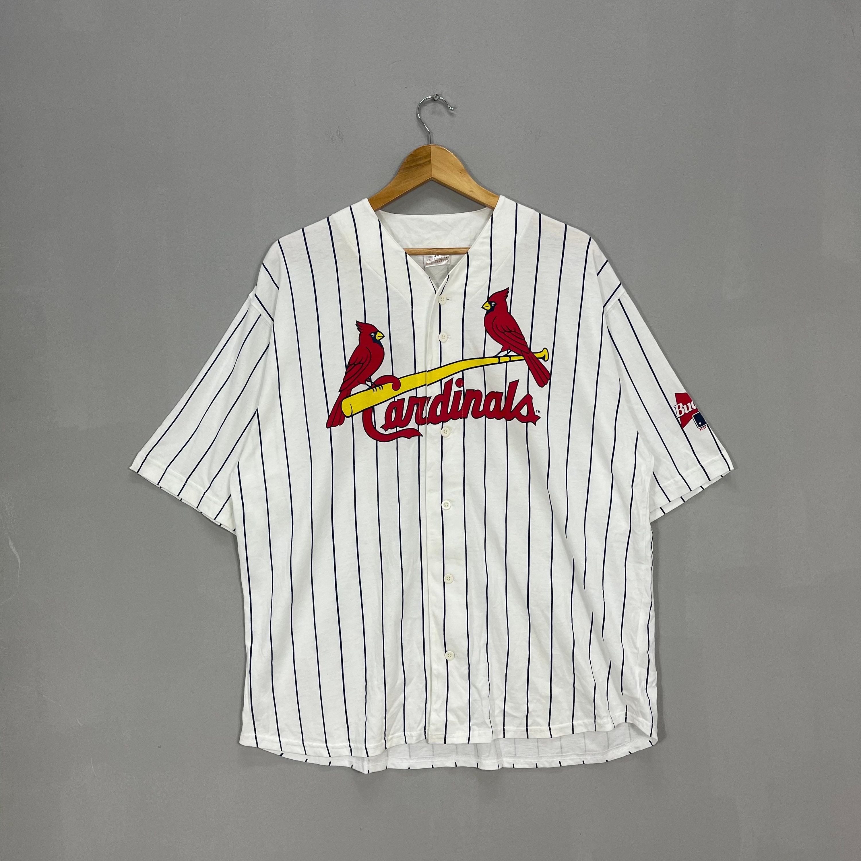 Cardinals Budweiser Button up Shirt Baseball Team Major League