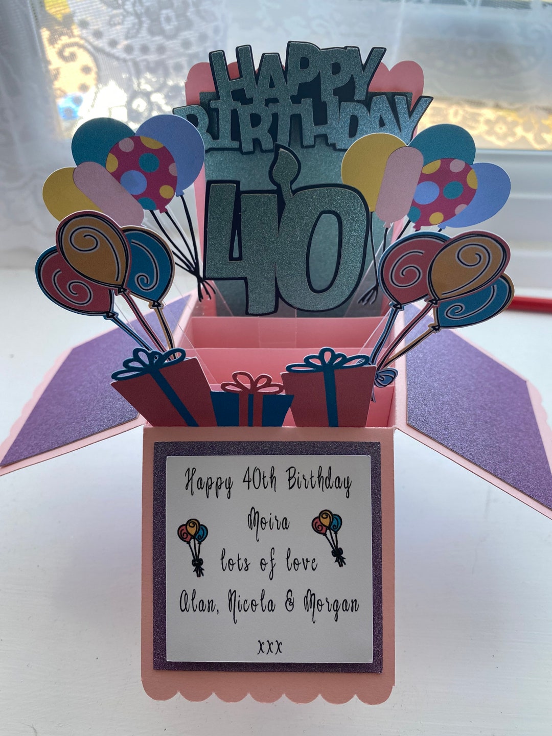 Birthday Pop up Box Card, Special Birthday Cards, 18th