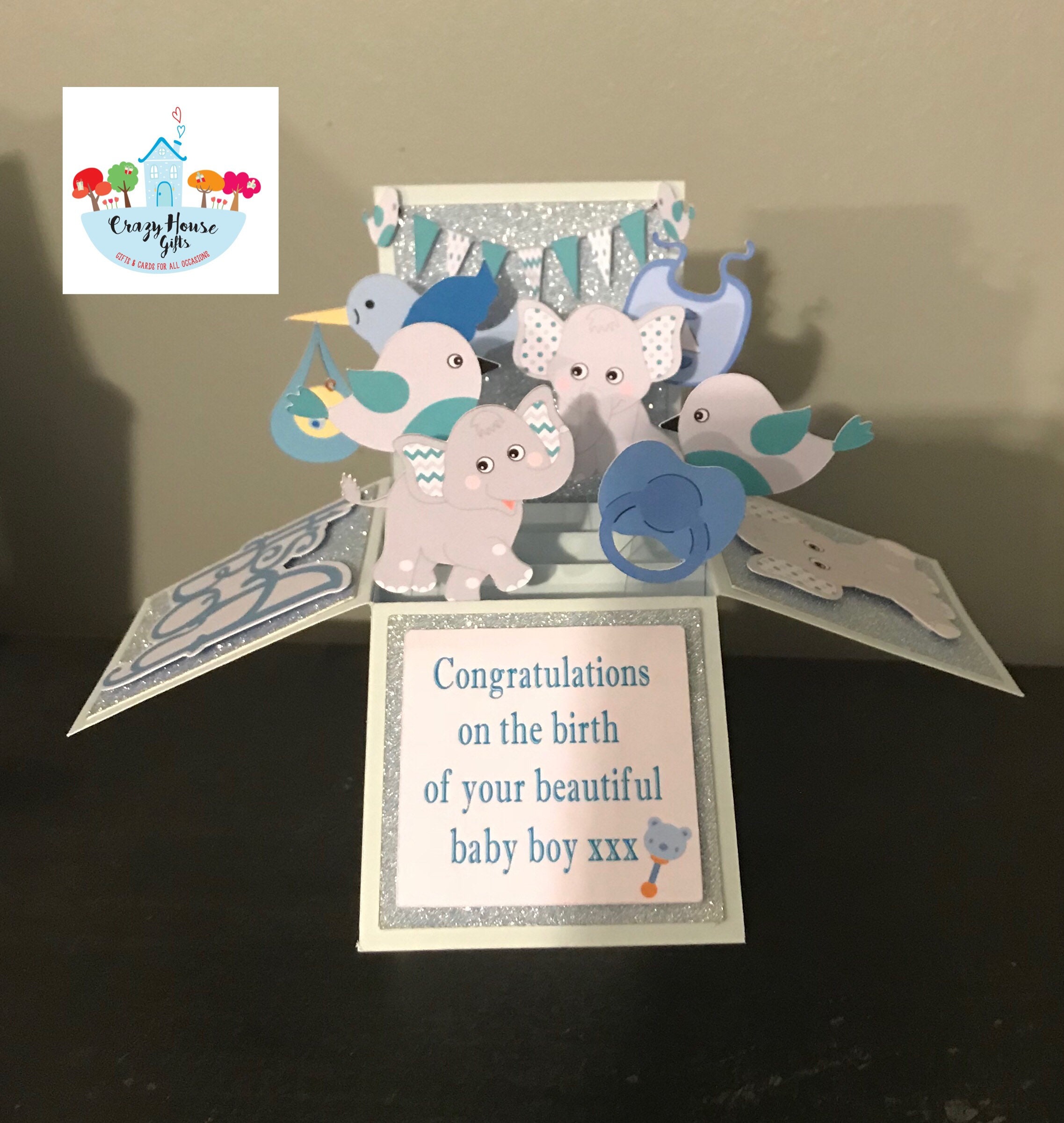 prelude New Baby Boy Card ~ Congratulations On The Birth Of
