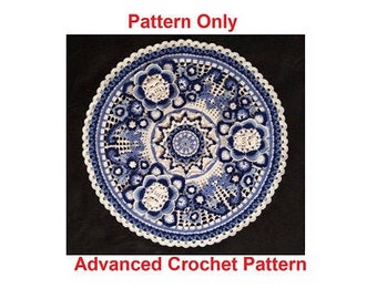 Deathware - Crochet Doily Pattern -  Skull Doily - PDF - Downloadable Pattern - Words and photos only - No Graphs