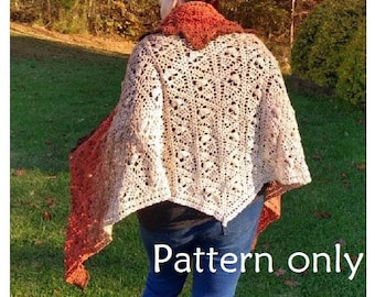 Skulls of the Valley - PDF - Downloadable Pattern - Repeated Skull Shawl - Skulls - Words and photos only - No Graphs - English Only