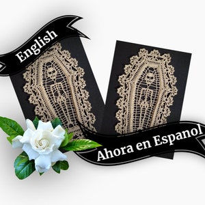 Doily Pattern - Postmortem Pattern  - PDF Doily PATTERN only - English and Spanish version only - Words and photos only - No Graphs