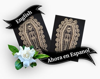 Doily Pattern - Postmortem Pattern  - PDF Doily PATTERN only - English and Spanish version only - Words and photos only - No Graphs