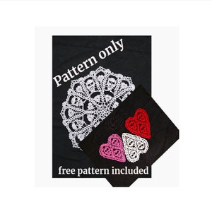 Doily Pattern - For the Love of Skulls - Bonus Patten Included - PDF Doily PATTERN only - Words and photos only - No Graphs - English Only