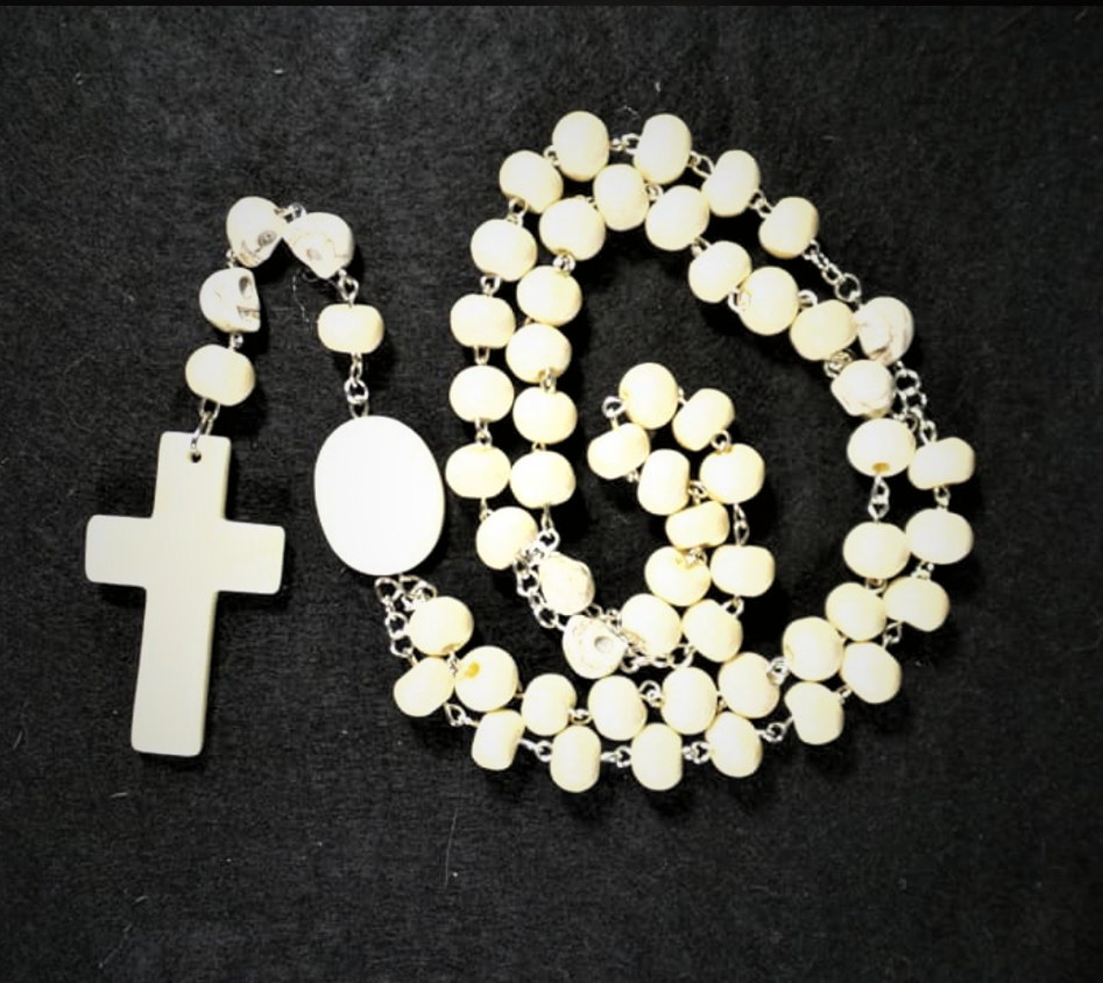 Religious Gothic Catholic Rosary Bone Rosary Rosary - Etsy