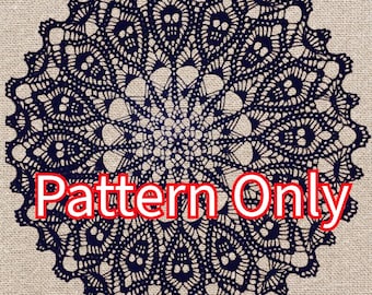 Crochet Skull Doily Pattern: Photo & Written Instructions (PDF Downloadable Pattern)