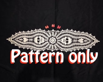 Doily Pattern - Between Two Hearts - PDF Doily PATTERN only - Words and photos only - No Graphs