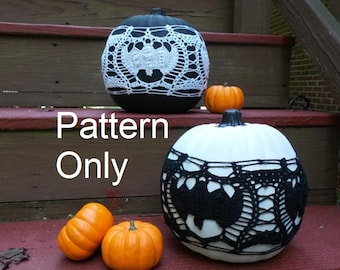 Gone Batty Pattern -  Pumpkin crochet around pattern - PDF - Downloadable pattern - Words and photos only - No Graphs