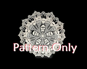 Doily Pattern - Raising the Dead  - PDF Doily PATTERN only - Words and photos only - No Graphs