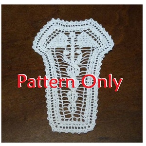 Doily Pattern - Caduceus Pattern  - PDF Doily PATTERN only - Words and photos only - No Graphs - English Only