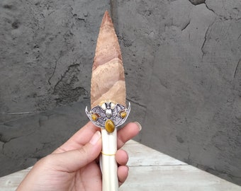 Bone Knife - Deer leg bone knife - Bone Athame - Flint Knapping Bone Knife - Deer bone knife - Athame - Alter knife