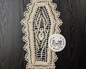 Finished Black Widow Doily - Made to order