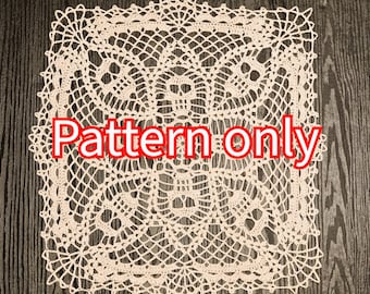 Charlotte's Web Doily Pattern - Skull Crochet PDF (US Terms Only)