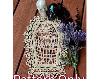 Doily Pattern - Till Death Do Us Part Pattern  - PDF Doily PATTERN only - English only - Words and photos only - No Graphs