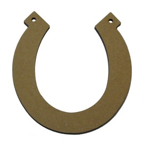 Podkowy x 10 - Kształty rzemieślnicze MDF 4 cm, 6 cm i 10 cm (z otworami/bez)