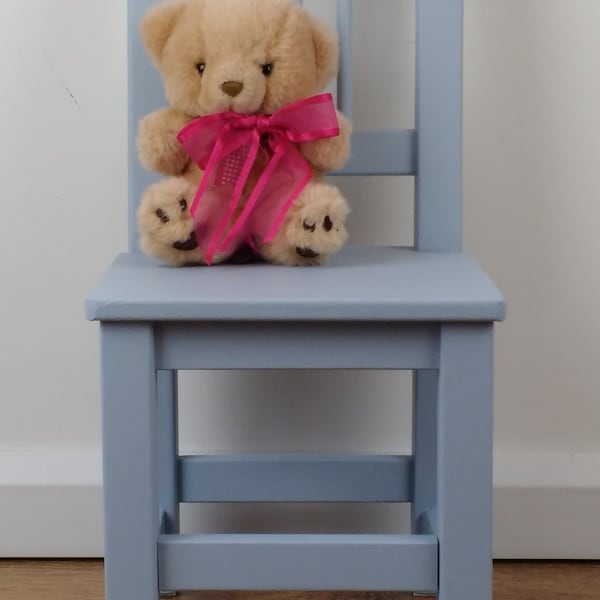 Blue Child's Chair, Blue Chair, Children's Chair, Play Furniture