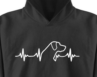 Labrador heartbeat Hoodie | Unisex Hoodie | Dog lovers gift | Labrador Retriever hoodie | Perfect Lab Owner Gift