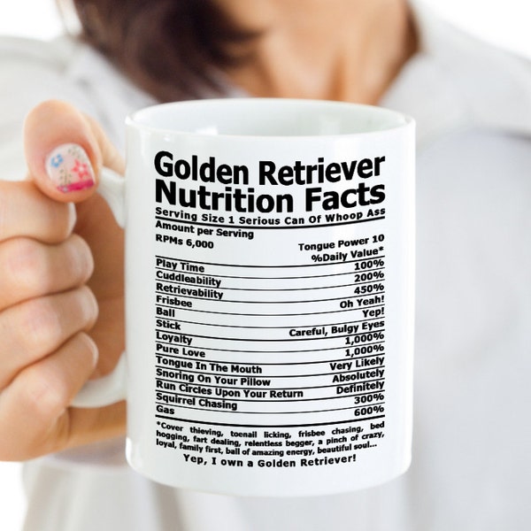 Golden Retriever Mug: Dog Lover Coffee Cup (Microwave & Dishwasher Safe)