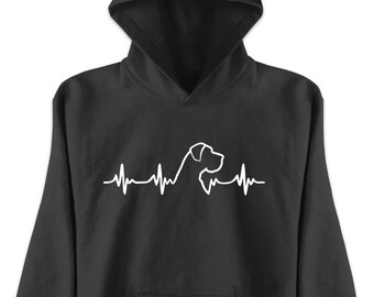 heartbeat dog hoodie