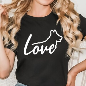 Camiseta de amor de pastor alemán, camiseta de pastor alemán, regalo de pastor alemán, mamá pastor alemán, camiseta para amantes de los perros, papá pastor alemán, camiseta GSD