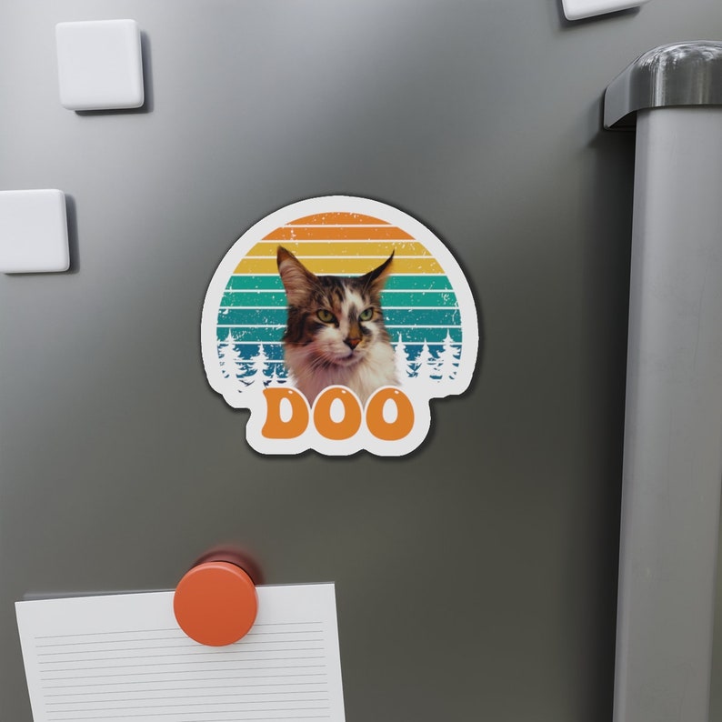 Custom Cat Portrait Fridge Magnet | Personalized Pet Memorial Gift - Etsy