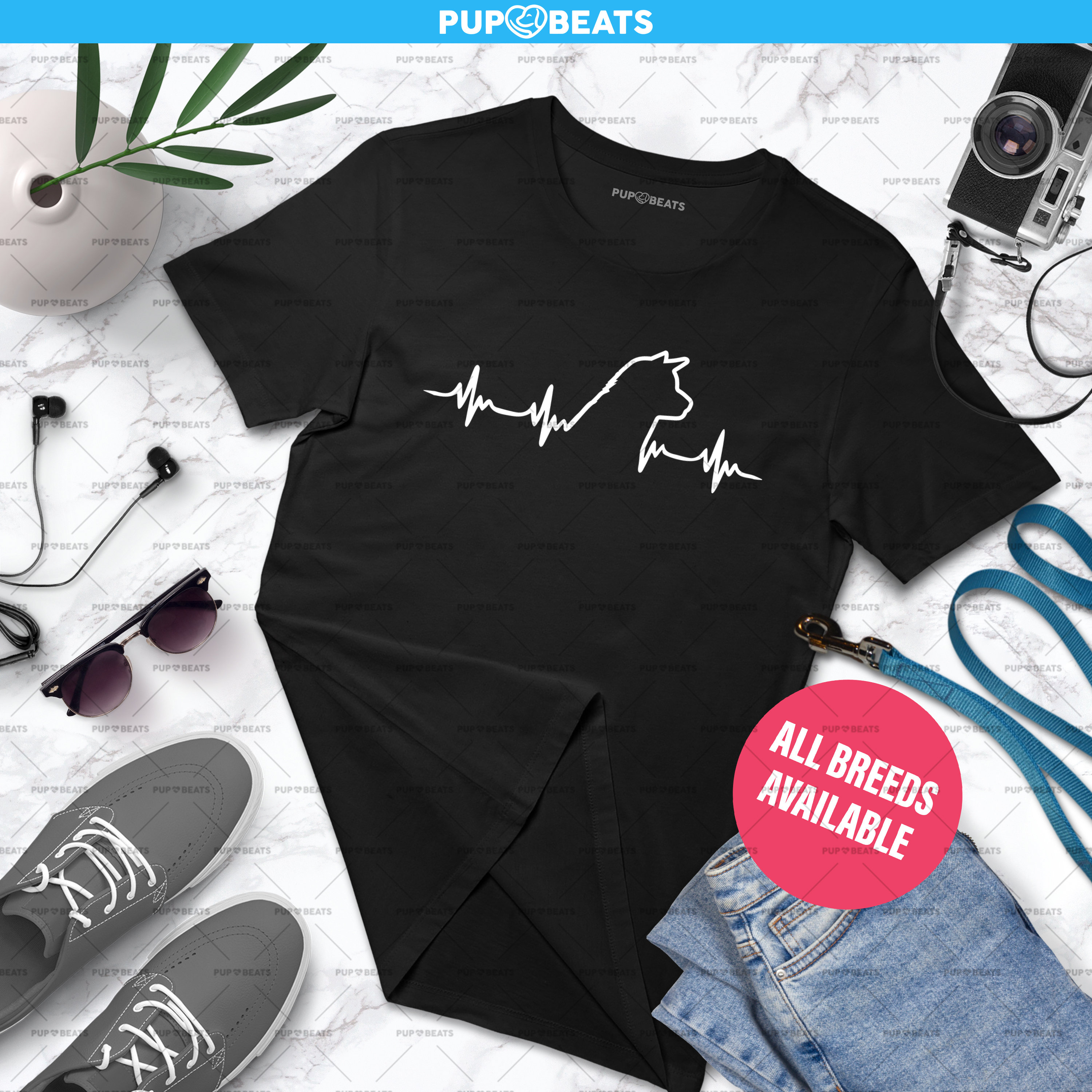 Akita heartbeat | Unisex Shirt | Dog lovers gift idea | Akita inu | Heartbeat design | Akita Gift | Perfect Gift For Dog Owners