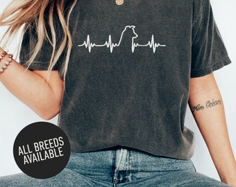 Border Collie Heartbeat | Border Collie Tee | Border Collie Life Line T-Shirt | EKG | Pulse | Gift for dog owner | Heart RateLife Line