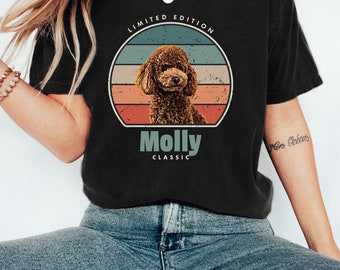 Custom Pet Portrait Shirt, Personalized Dog or Cat Tee