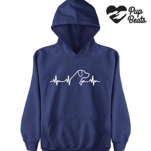 Labrador heartbeat Hoodie Unisex Hoodie Dog lovers gift Labrador Retriever hoodie Perfect Lab Owner Gift image 2