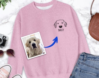 Personalized Great Pyrenees Mom Sweatshirt | Custom Dog Portrait