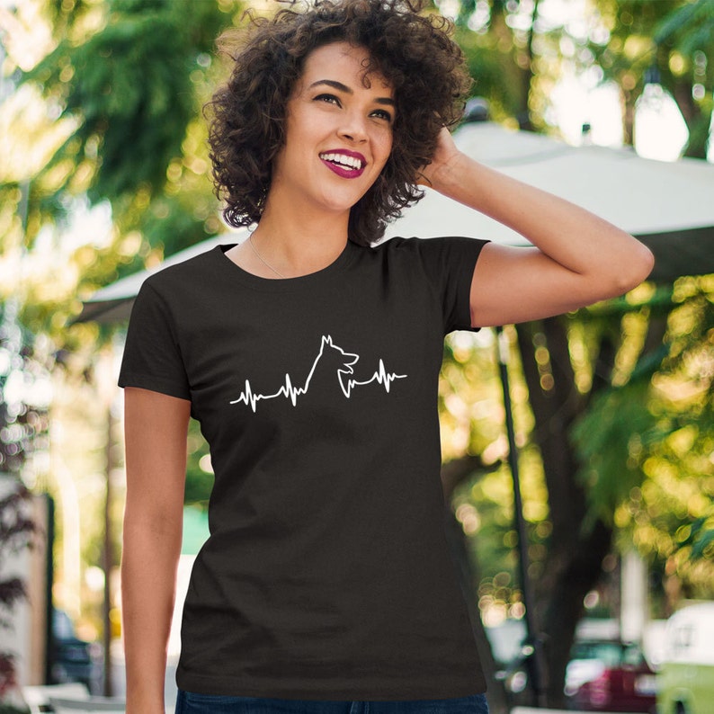 Malinois heartbeat Unisex Shirt Dog lovers gift idea Malinois dog Heartbeat design Perfect Gift For Dog Owners image 5