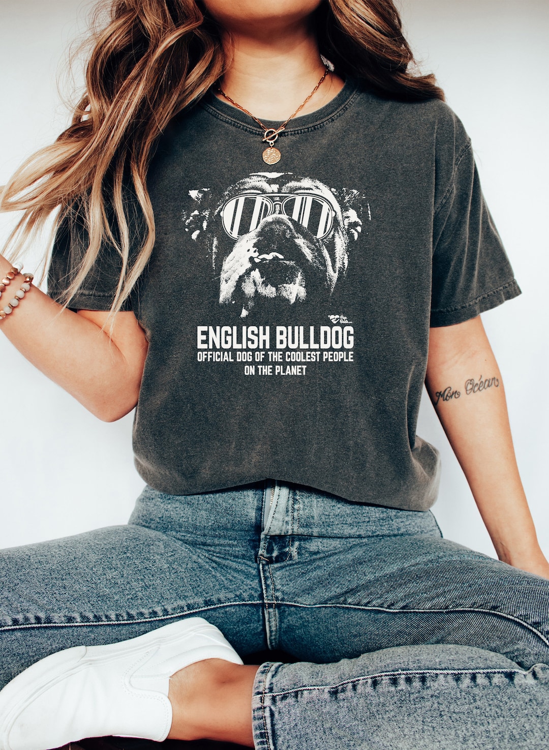 English Bulldog Shirt, Funny Dog Shirt, Official Dog of the Coolest