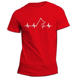 Malinois heartbeat Unisex Shirt Dog lovers gift idea Malinois dog Heartbeat design Perfect Gift For Dog Owners image 4