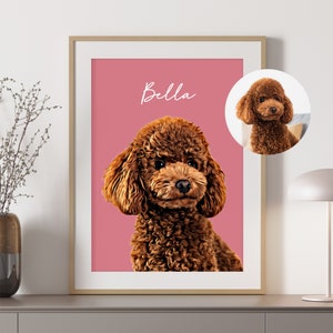 Custom Pet Portrait, Personalised Dog Illustration, Dog Cat Wall Art, Hand Drawn Pet, Pet Memorial Ideas, Digital, Christmas Gift, Pet Art