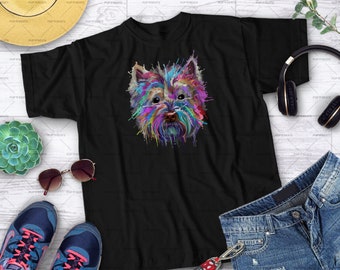 Westie Splash Art T-Shirt / Westy Name T-Shirt / West Highland White Terrier idea regalo /Splash Art design Unisex Tee