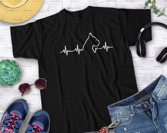 Boxer dog heartbeat | Unisex Shirt | Dog lovers gift idea | Boxer dog | Heartbeat design | Perfect Gift For Dog Owners