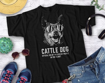 Cattle Dog Offizielles Hunde-T-Shirt mit Aufschrift Dog of the Coolest Pup Lovers T-Shirt 