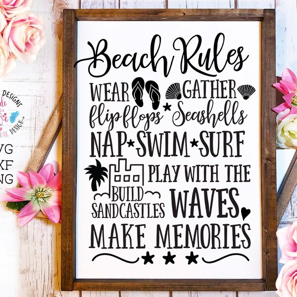 Beach House Rules - Etsy