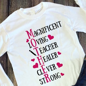 Mother svg, Mother&#39;s Day Cut File in SVG, DXF, PNG, Mother Cut File, Mother Acronym Cut File, Mother Acronym svg, Silhouette cameo, Cricut