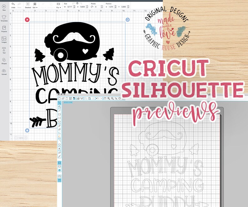 Download Mommy's camping Buddy Cut File SVG DXF PNG Mother son | Etsy