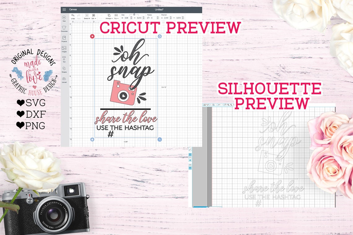 Oh Snap svg wedding svg Oh Snap share the love Use the | Etsy