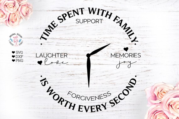 Le Temps Passe En Famille Vaut Chaque Seconde Citation Etsy Canada