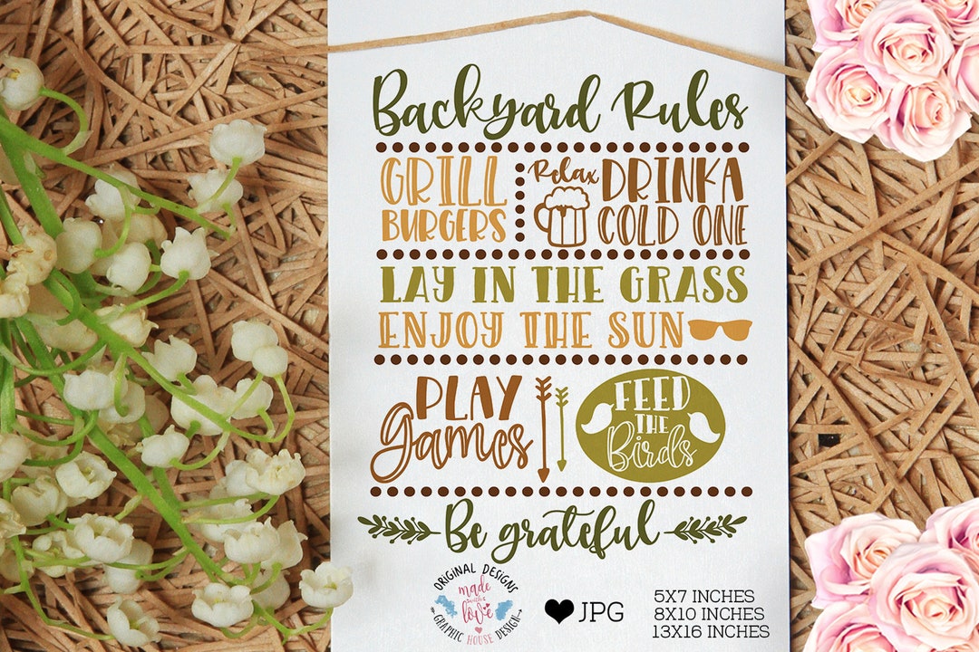 Backyard Printable, Home Decor Printables, Summer Decor Printable ...