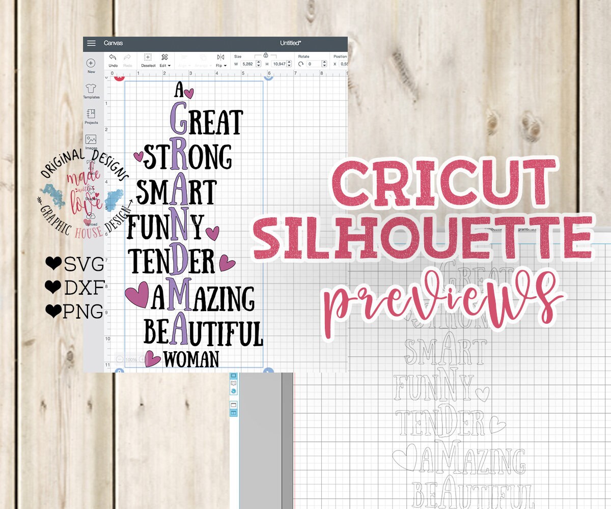 Download Grandma svg Mother's Day Cut File in SVG DXF PNG | Etsy