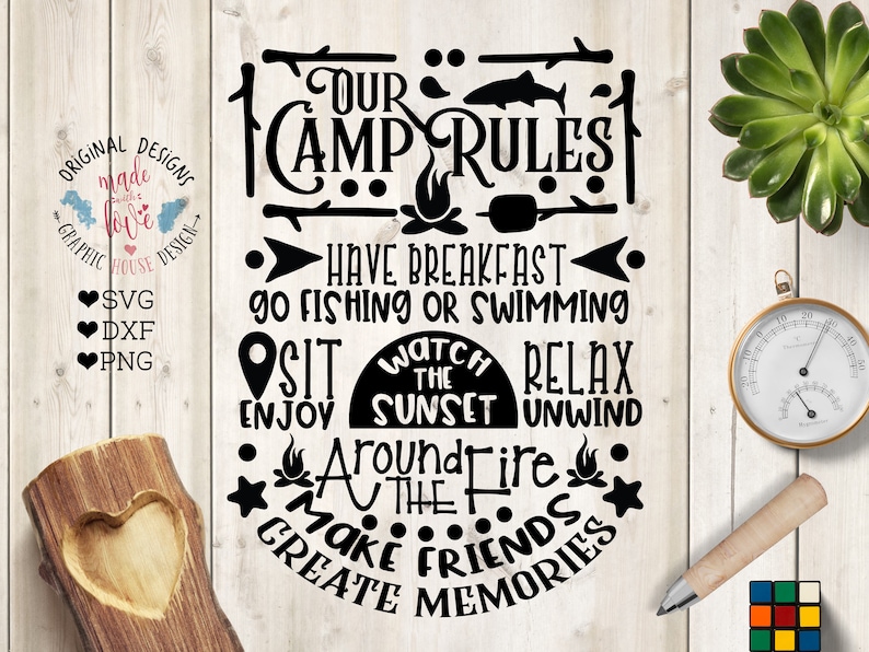 Download Clip Art Camping Svg Dxf Our Camp Rules Cut File In Svg Campers Svg Camp Rules Svg Camping Rules Svg Png Camp Rules Printable Camp Svg Files Art Collectibles
